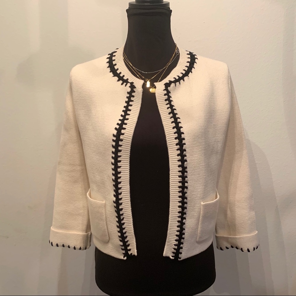 Maje white cardigan size 3